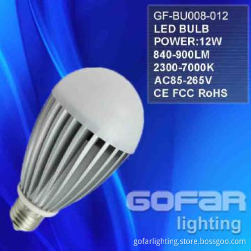 LED Bulb E27 with SMD5630 CE,RoHS, FCC 12W